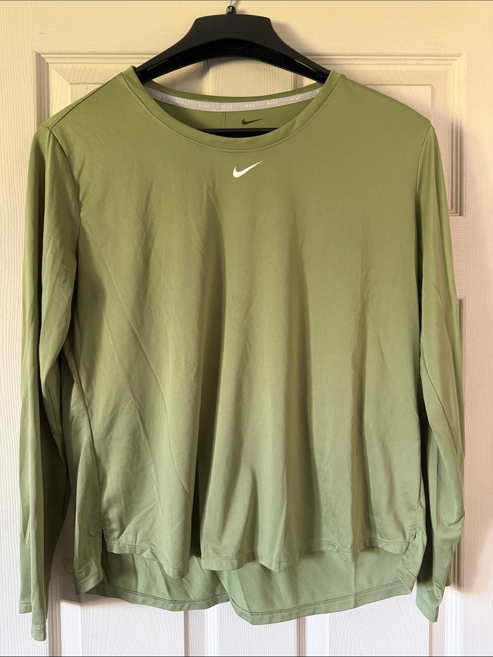 Nike Women's Long-Sleeve Dri-FIT Top in Olive